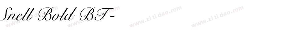 Snell Bold BT字体转换